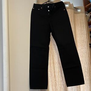 Levi's Women's Black Straight Leg Jeans 27x32